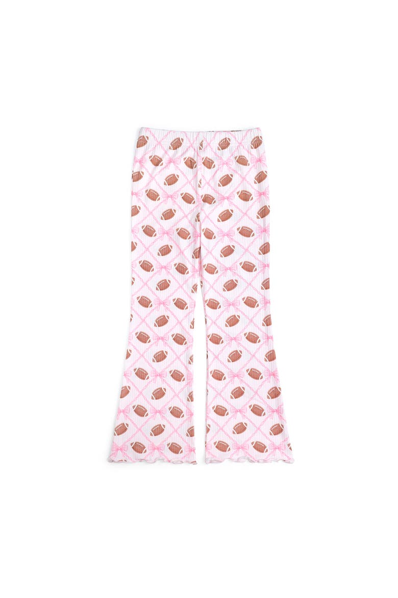 Football Trellis Flare Legging, Main, color, Ballet Pink