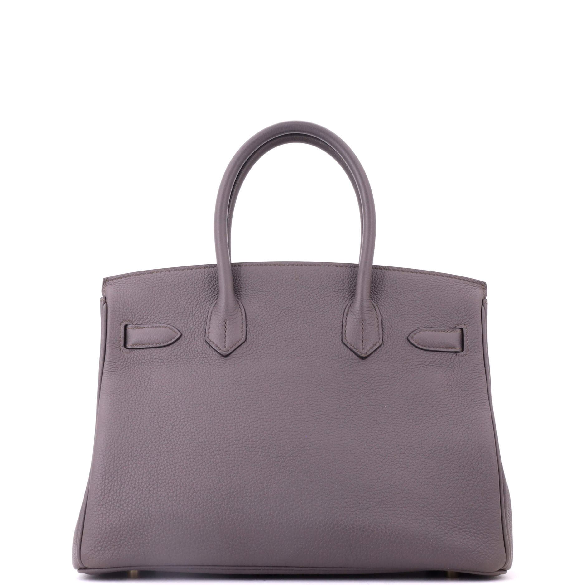 Pre-Owned Hermes Birkin Handbag Grey Togo with Gold Hardware 30, Alternate, color, Etain