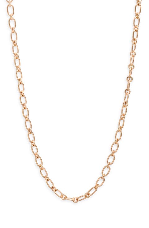 Rectangle Link Chain Necklace
