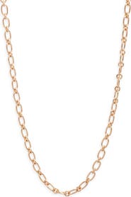 Anzie Rectangle Link Chain Necklace