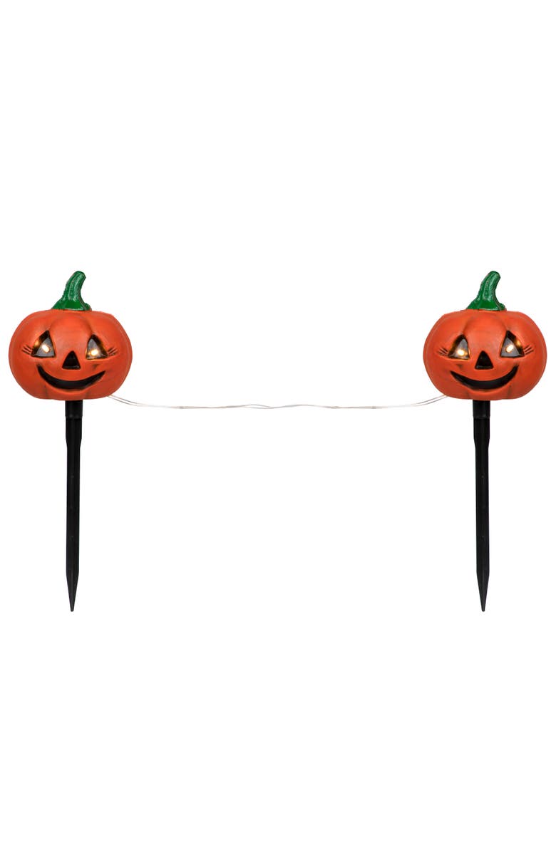 Northlight LED Lighted Jack-O-Lantern Outdoor Halloween Pathway Markers - 14.5" - Set of 3, Alternate, color, 