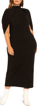 ELOQUII Cape Sweater Dress
