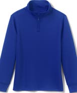 Lands' End School Uniform Kids Quarter Zip Pullover