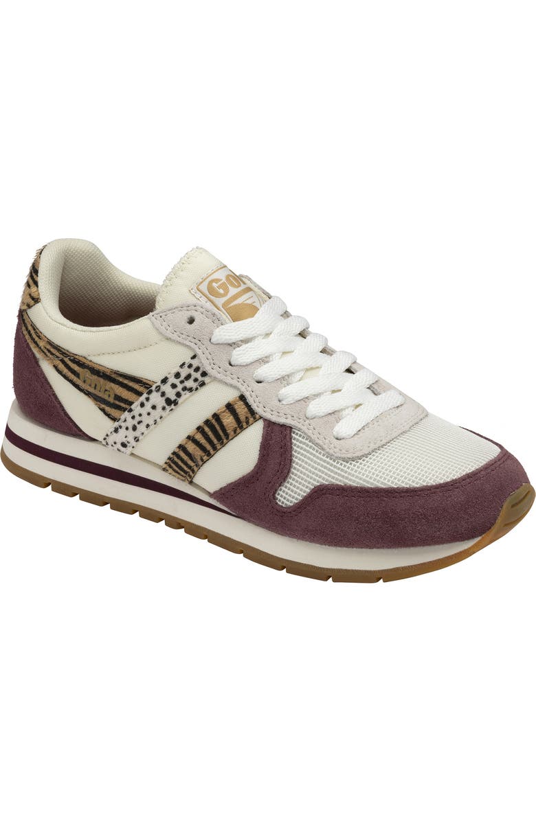 Gola Classics Daytona Safari Sneaker, Main, color, Off White/ Windsor Wine