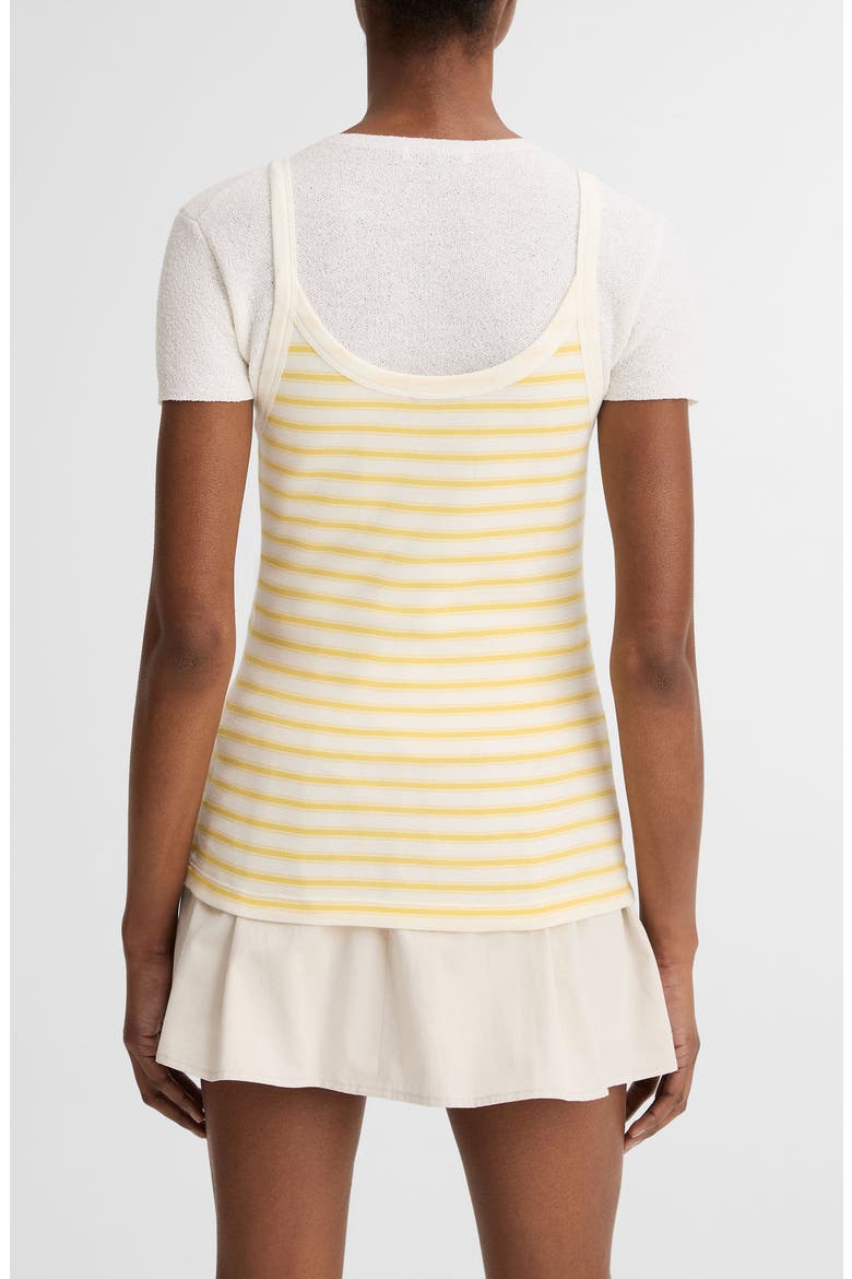 Stripe Pima Cotton Blend Camisole, Alternate, color, LIMONE COMBO