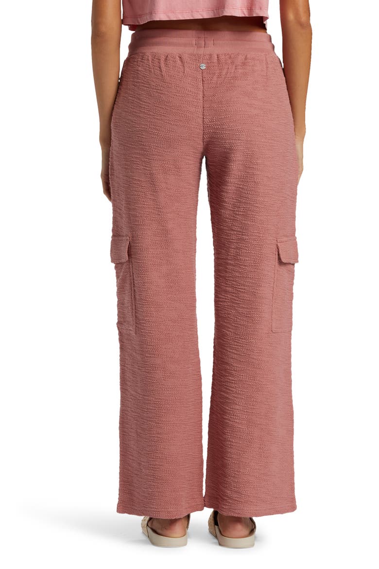 Off the Hook Cotton Blend Terry Cargo Pants, Alternate, color, ASH ROSE