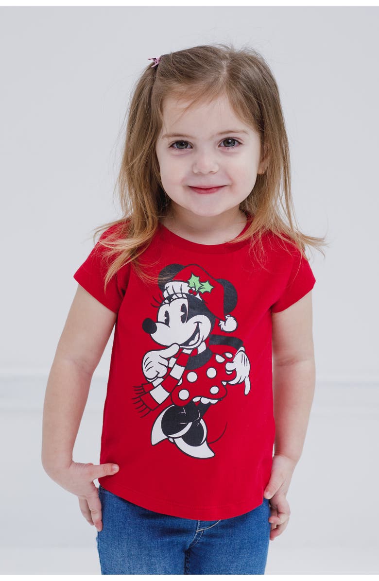 Disney Christmas T-Shirt, Alternate, color, Christmas, Red