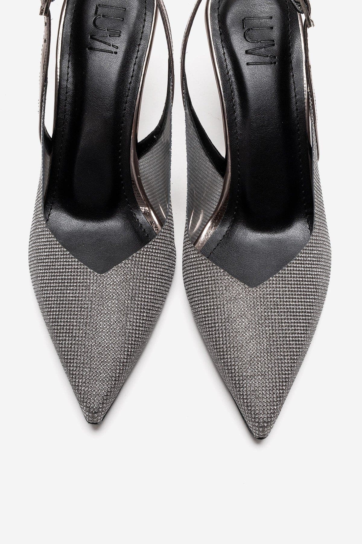 Prologue Shoes Dorata Embellished Stiletto Pump, Alternate, color, Platinum