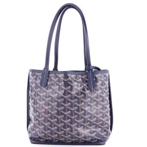 Anjou Reversible Tote Coated Canvas Mini