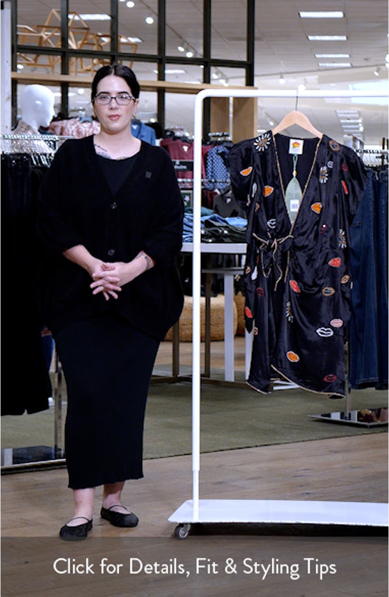 Beaded Kisses Wrap Minidress, sales video thumbnail