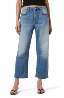 Joe's High Waist Crop Barrel Leg Jeans