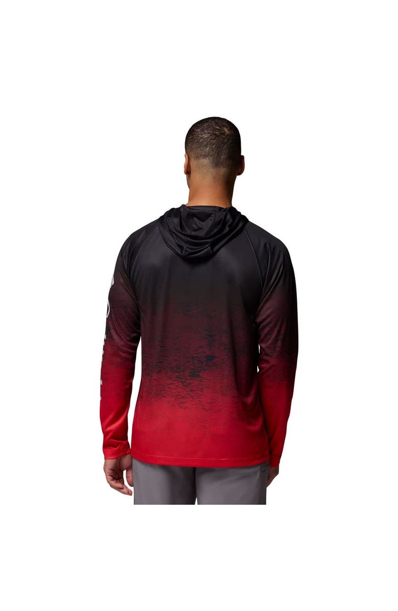 Columbia Men's Columbia Black Georgia Bulldogs PFG Gradient Water Super Terminal Tackle Hoodie Omni-Wick T-Shirt, Alternate, color, Black