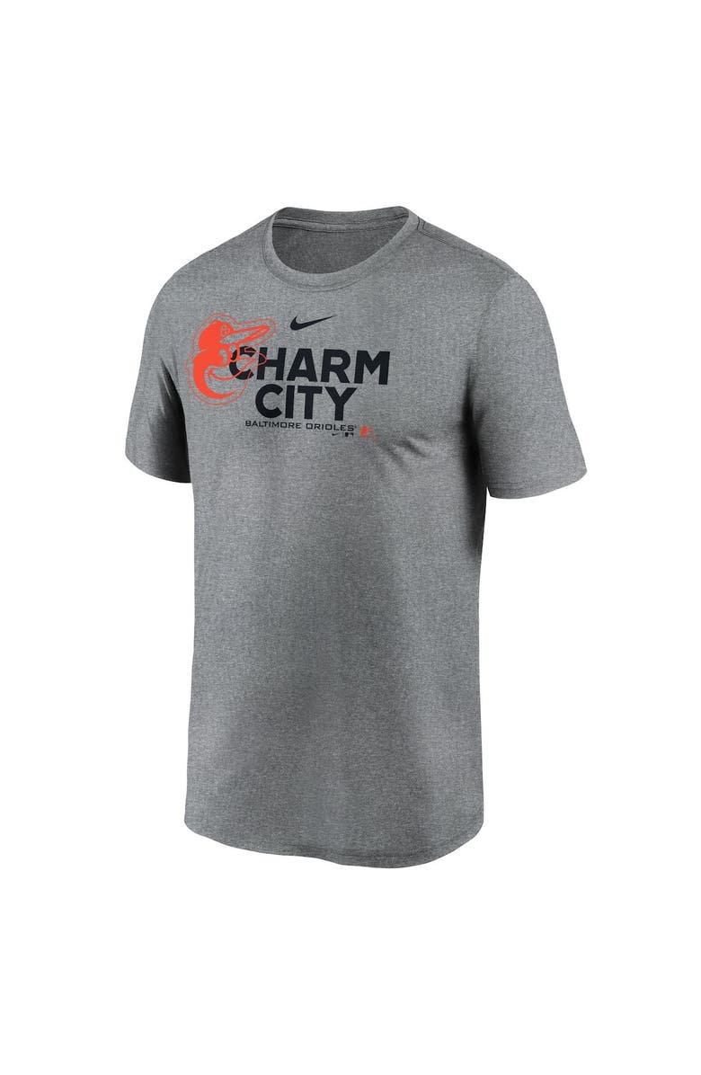 Nike Men's Nike Heathered Charcoal Baltimore Orioles Local Rep Legend Performance T-Shirt, Alternate, color, Heather Charcoal