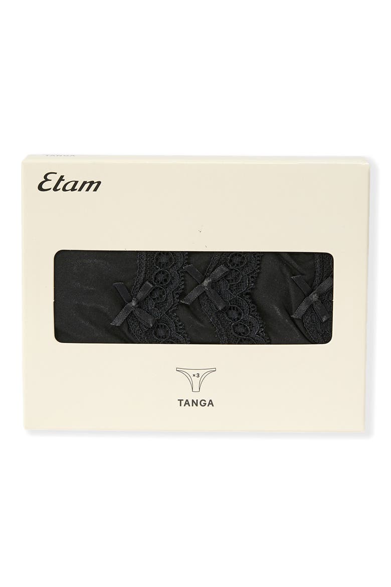 Jim Micro 3-Pack Thongs, Alternate, color, BLACK