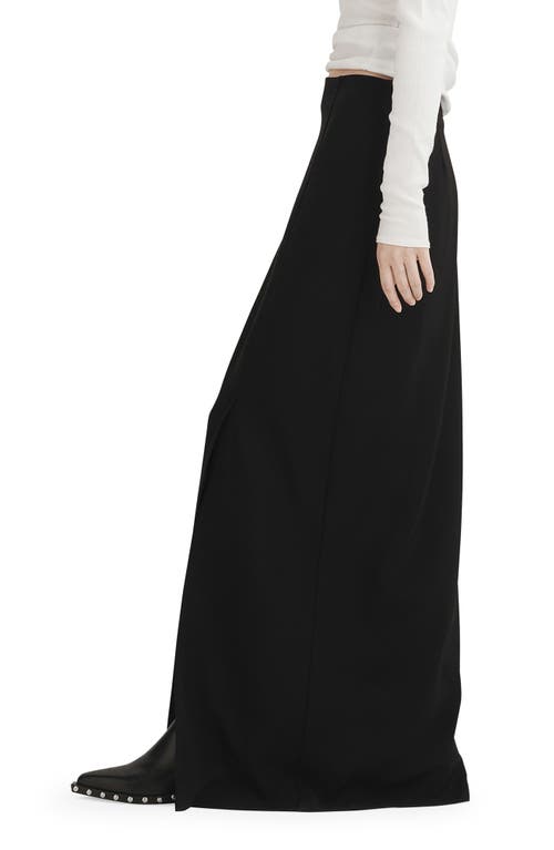 Rag & Bone Women's Ilana Japanese Crepe Maxi Skirt In Black