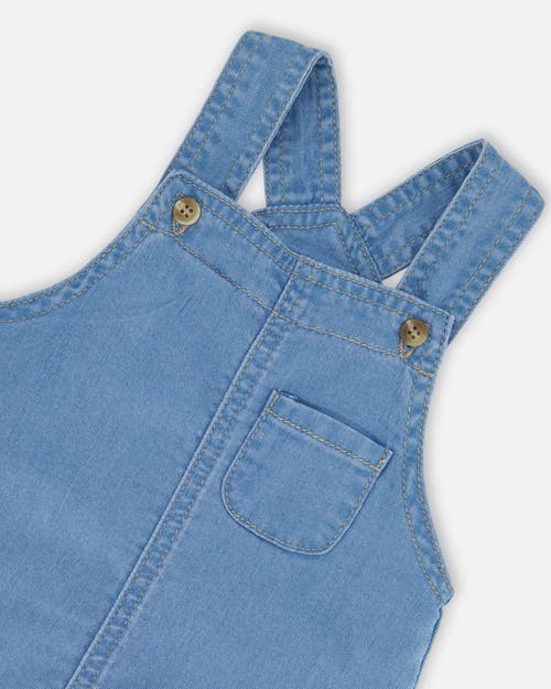 Deux Par Deux Baby Boy's Light Soft Denim Overalls Jeans Blue In Jeans Blue