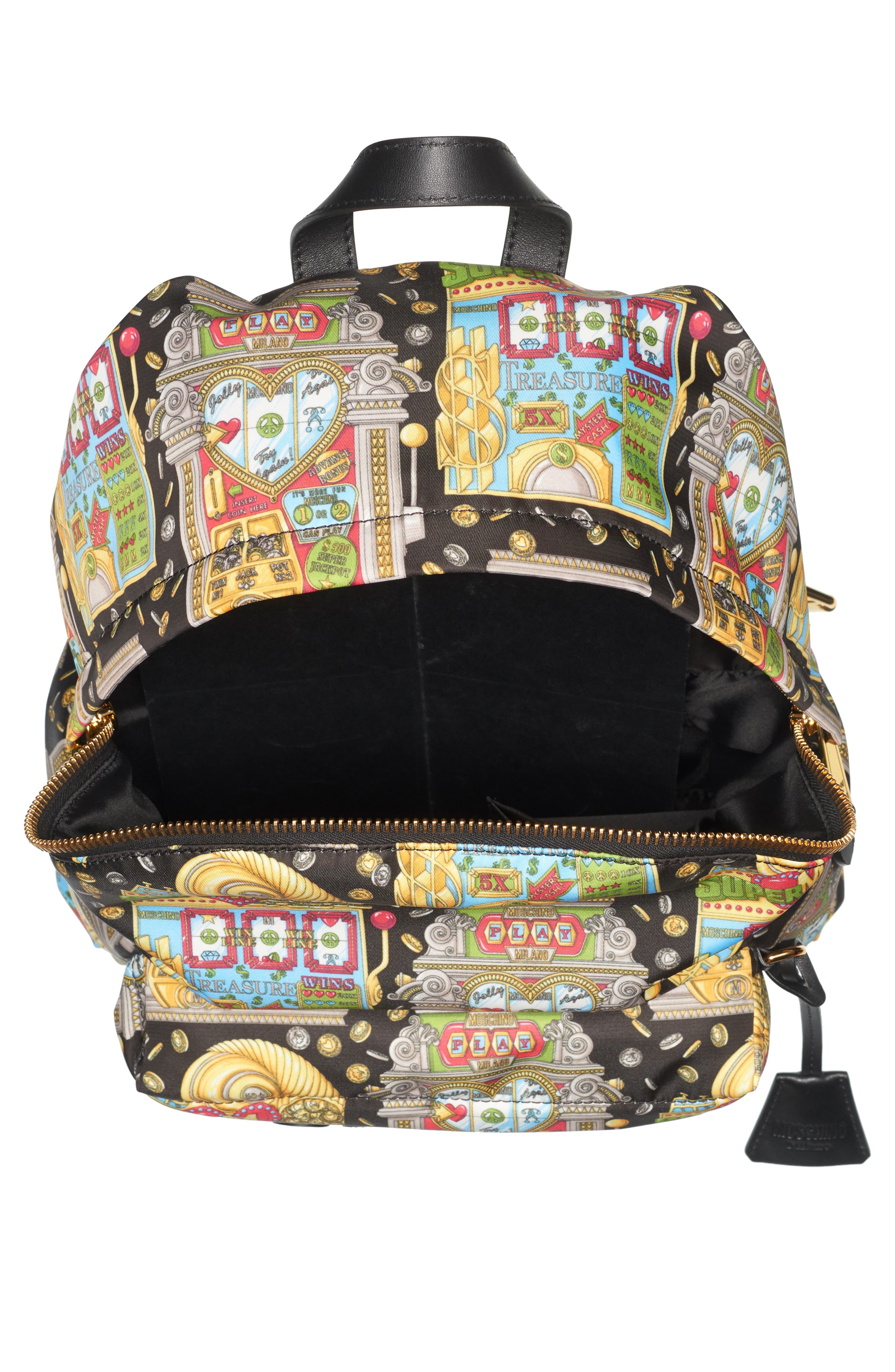 Moschino Jackpot Logo Backpack, Alternate, color, 