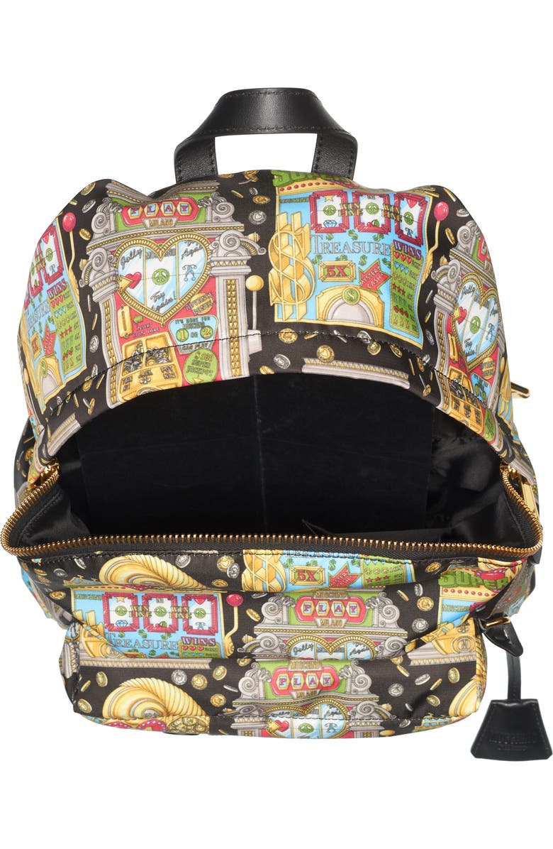 Moschino Jackpot Logo Backpack, Alternate, color,