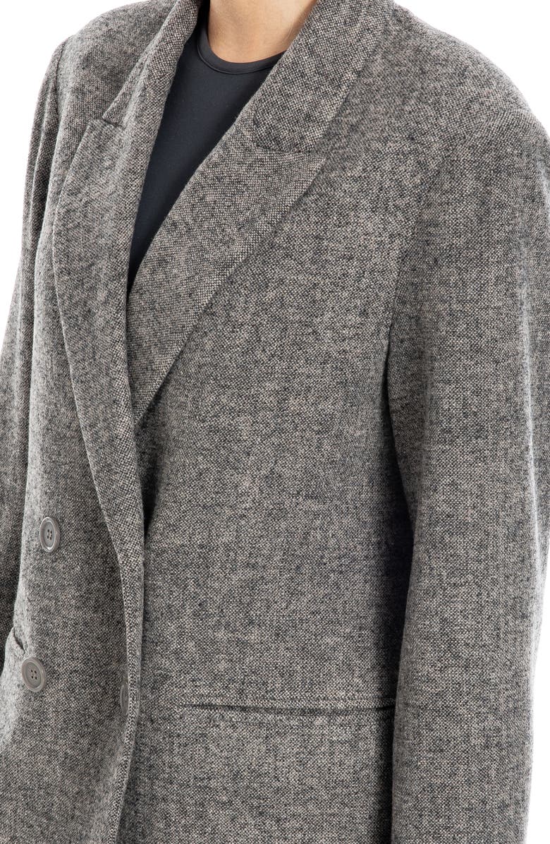 MAX STUDIO Oversize Double Breasted Tweed Jacket, Alternate, color, 