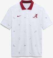 Nike Men's Nike White Alabama Crimson Tide Vapor Pattern Dri-FIT Polo