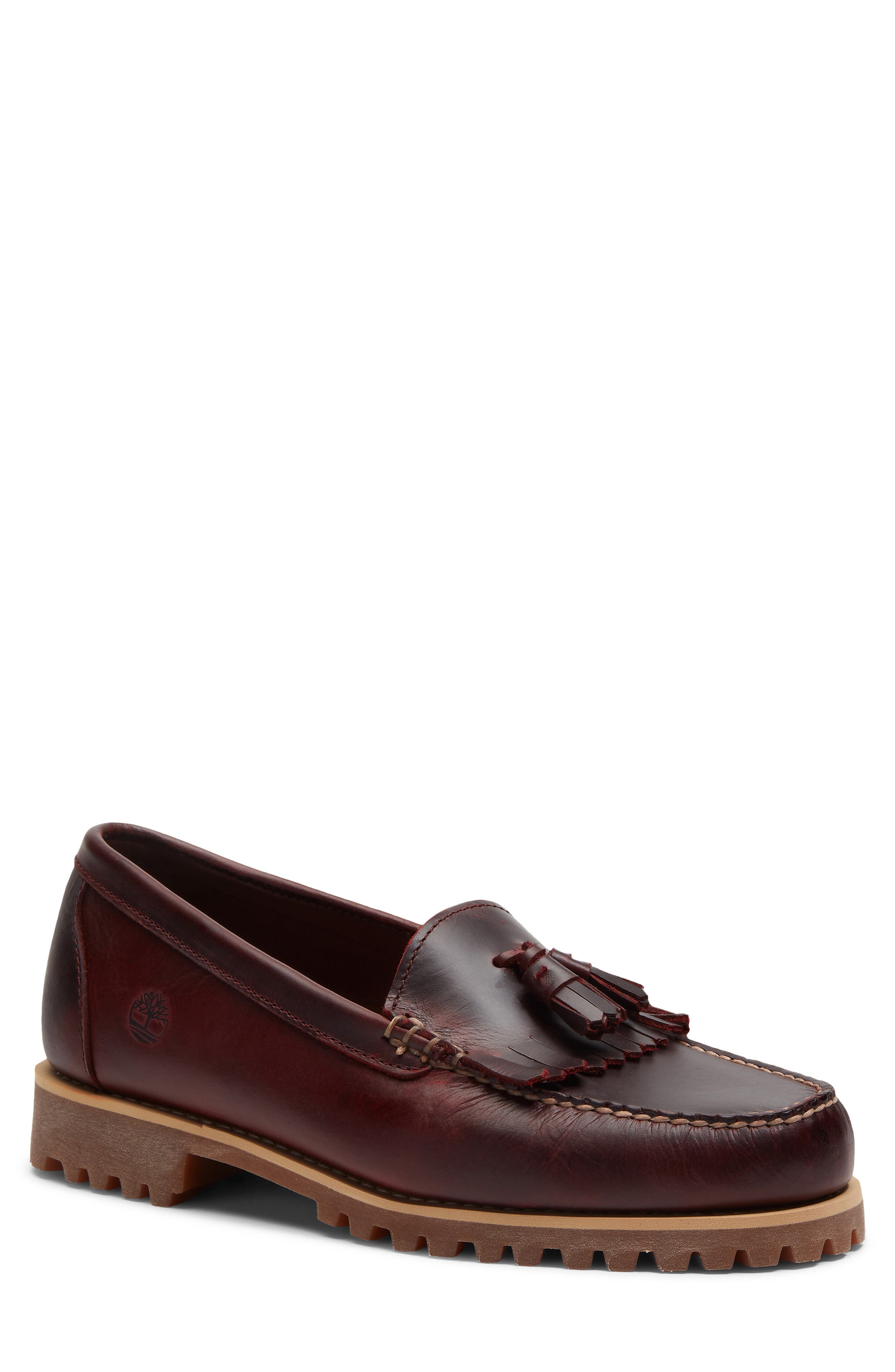 Timberland Authentic Tassel Loafer, Main, color, Burgundy Full Grain