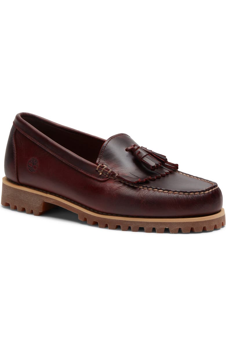 Timberland Authentic Tassel Loafer, Main, color, Burgundy Full Grain