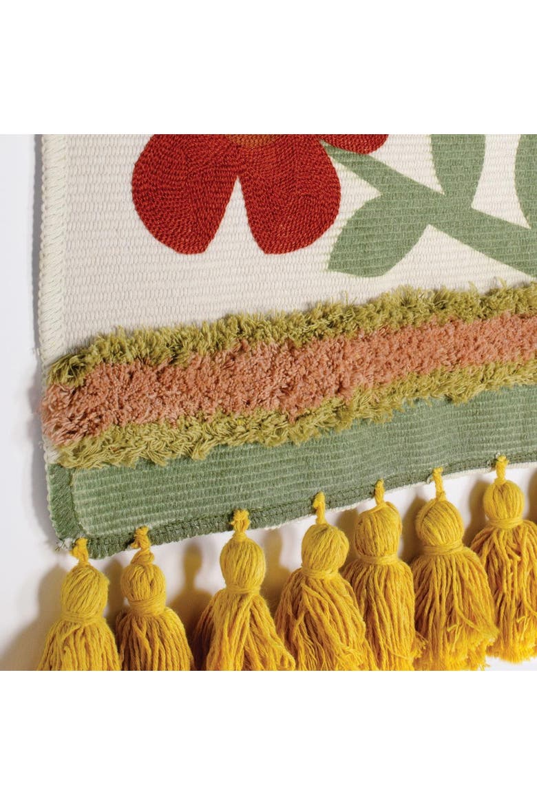 Butterfly Woven Tapestry, Alternate, color, green