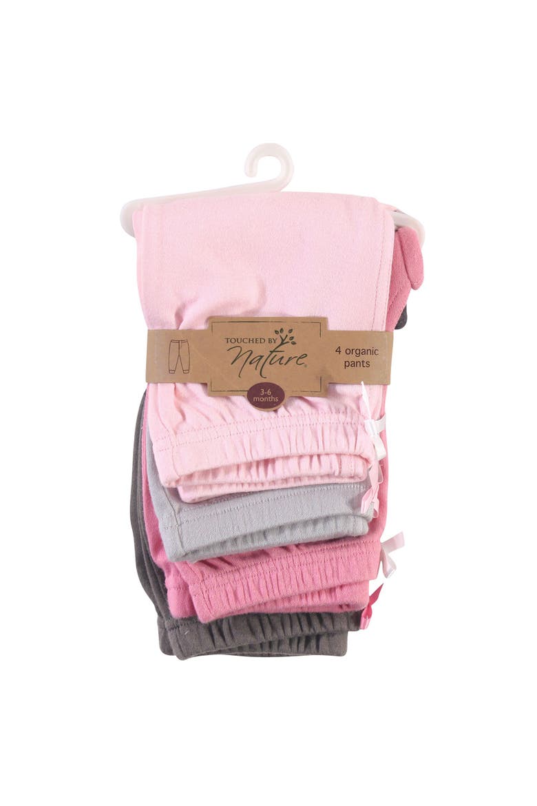 Soft Organic Cotton Pants(Toddler,Little Kid & Big Kid), Alternate, color, Pink Gray Solid