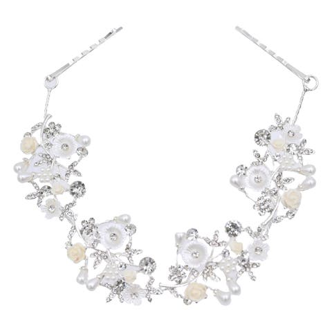 Glimmering Flower Hair Vine