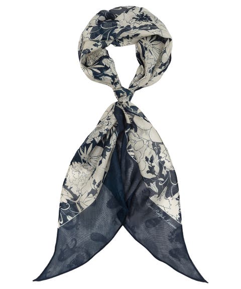 Floral Oblong With Bias Ends