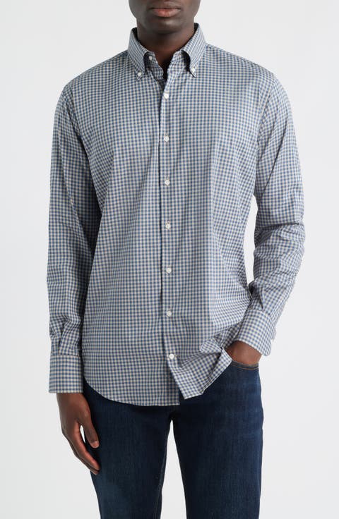 Crown Light Plaid Button-Down Shirt