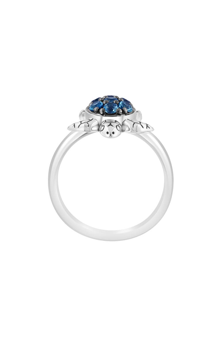 EFFY Sterling Silver London Blue Topaz Turtle Ring, Alternate, color, Blue