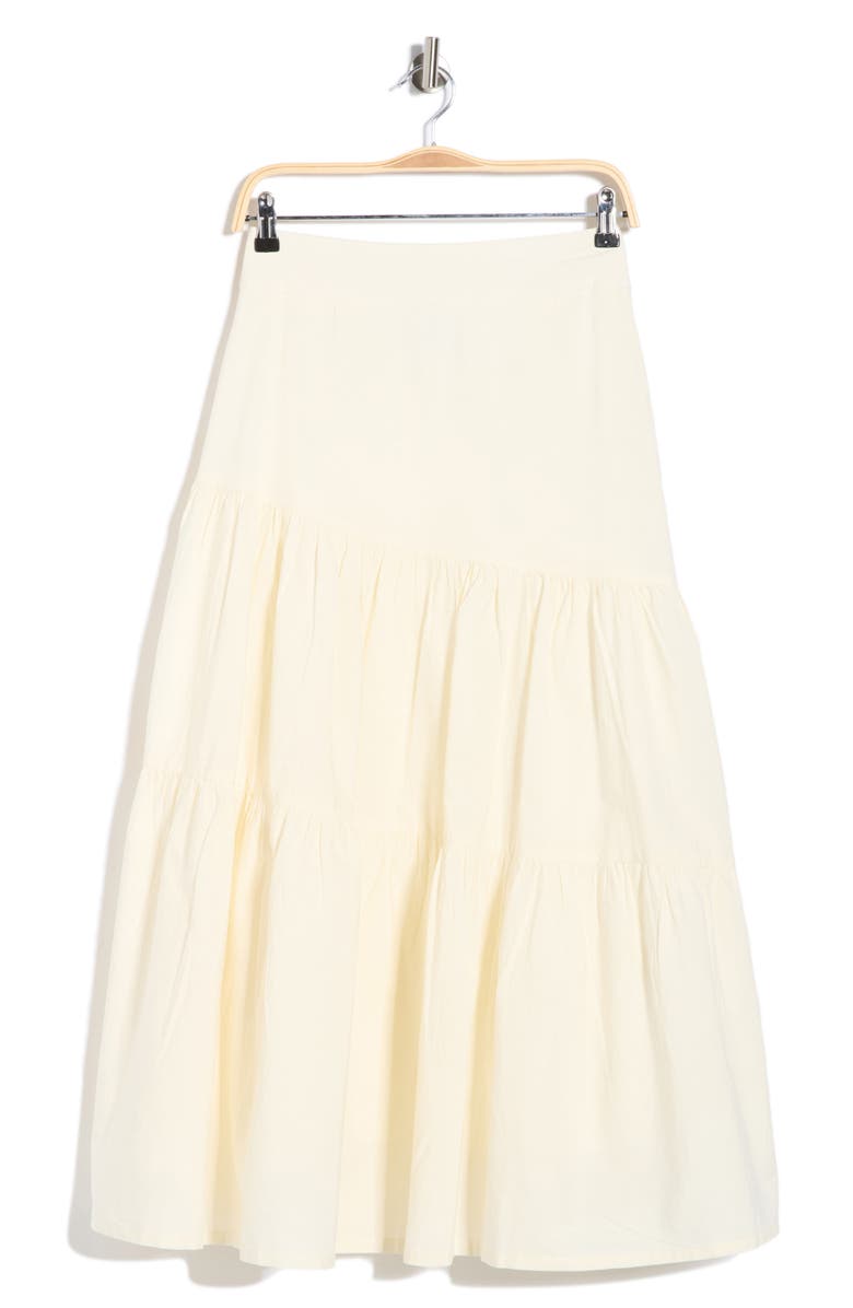 FRNCH Audrey Woven Skirt, Alternate, color, Creme