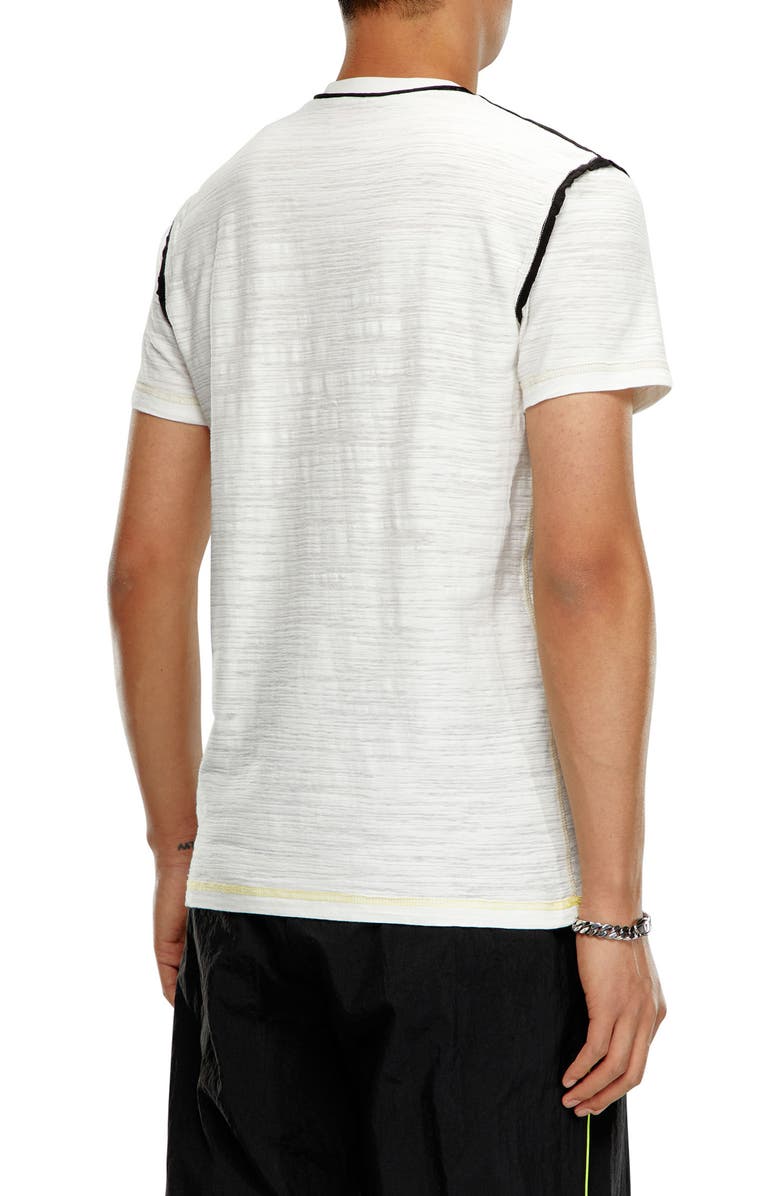 DIESEL<sup>®</sup> Raw Edge Cotton Graphic T-Shirt, Alternate, color, 