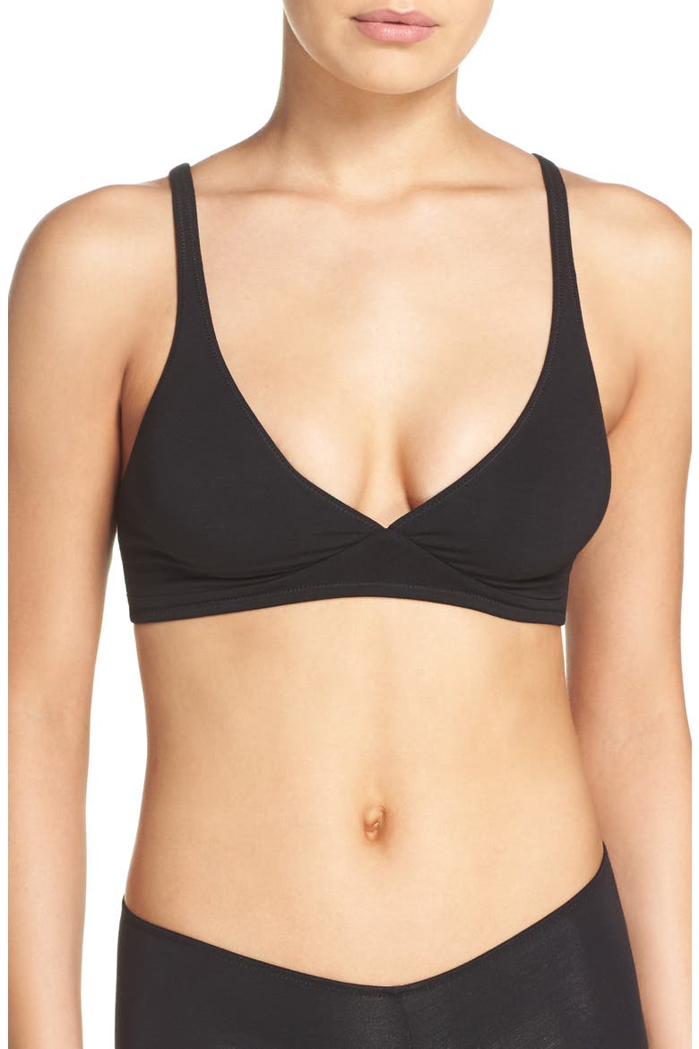 Triangle Bralette, Main, color, TRUE BLACK