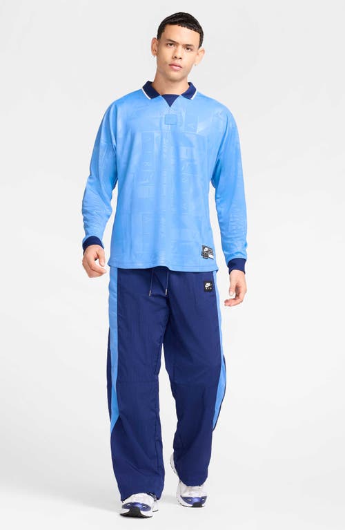 Nike Air Long Sleeve Mesh Jersey In Blue