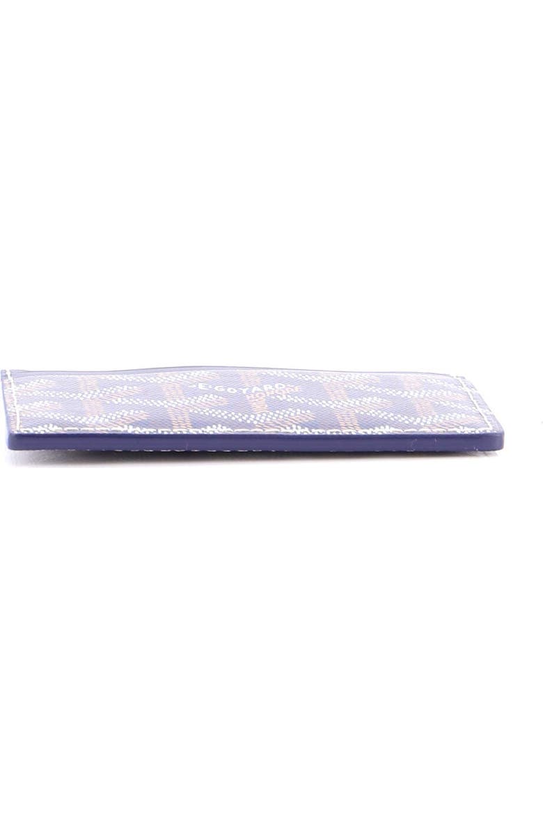 Pre-Owned Goyard Saint Sulpice Card Holder Coated Canvas, Alternate, color, Blue
