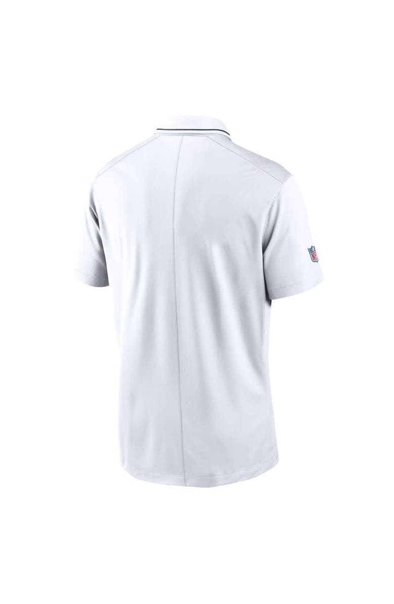 Nike Men's Nike White Chicago Bears Sideline Victory Performance Polo, Alternate, color, White