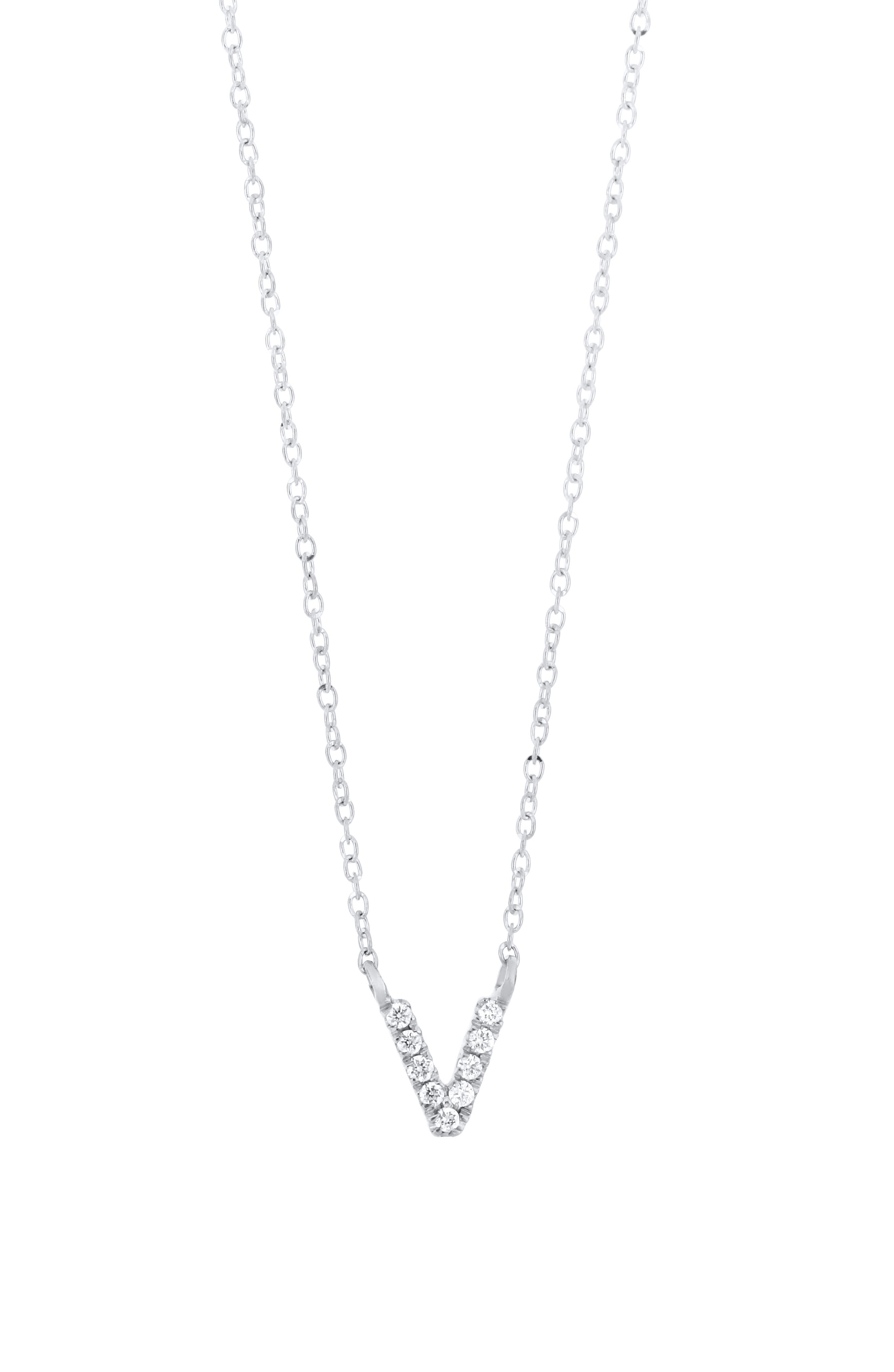 18K WHITE GOLD - V