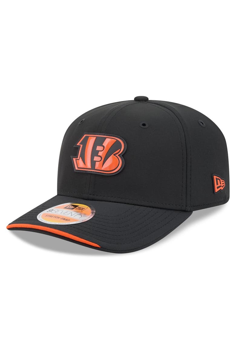 Men's New Era Black Cincinnati Bengals 2026 Sideline 9SEVENTY Adjustable Hat, Main, color, Black
