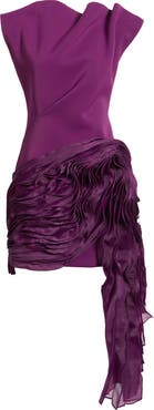 Acler Wigbeth Pleated Organza Overlay Minidress