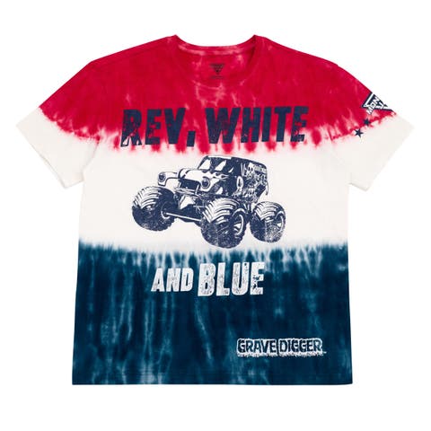 Grave Digger Patriotic Short Sleeve T-Shirt