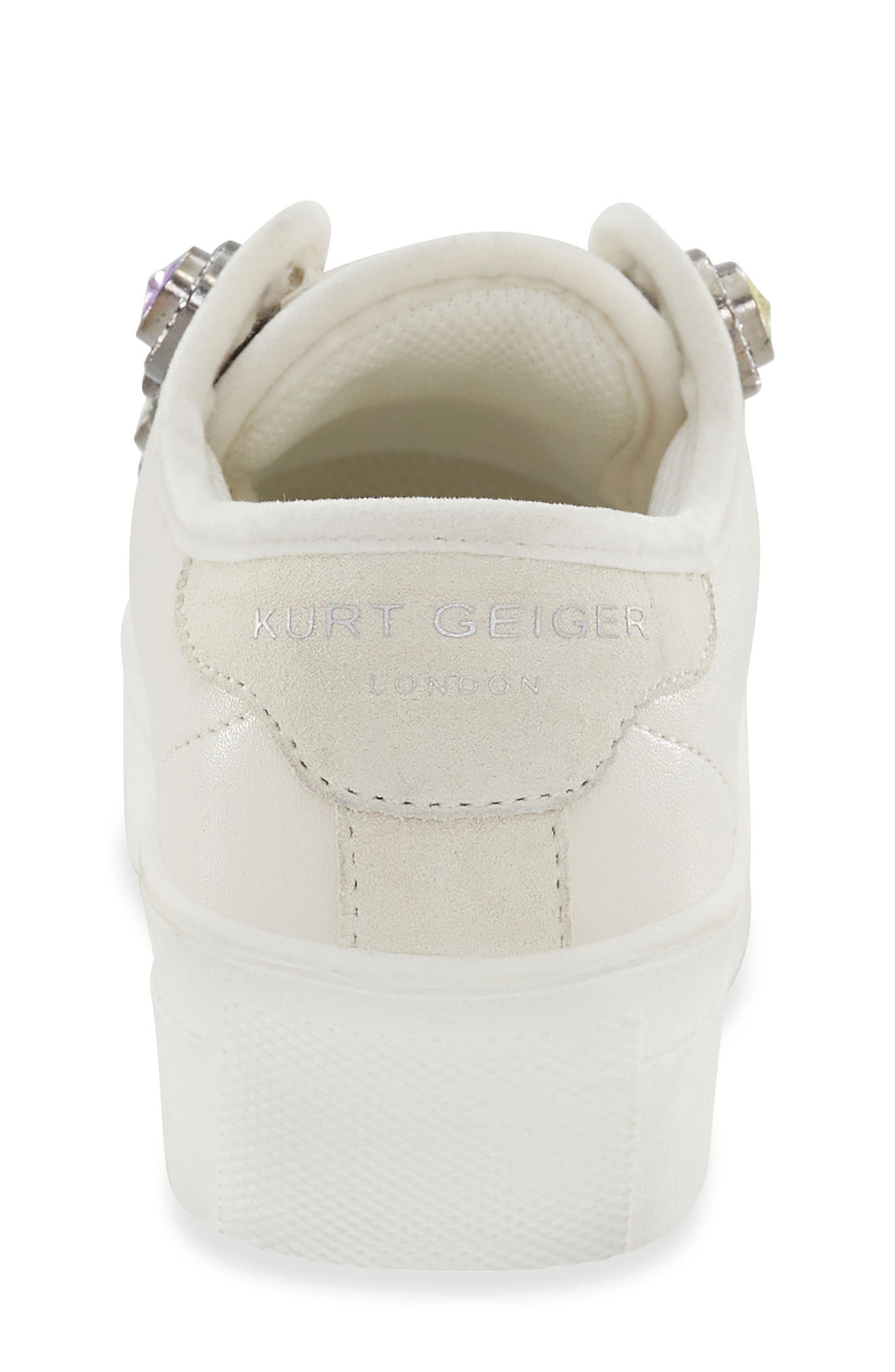 Kurt Geiger London Kids' Mini Laney Octavia Sneaker, Alternate, color, Bone