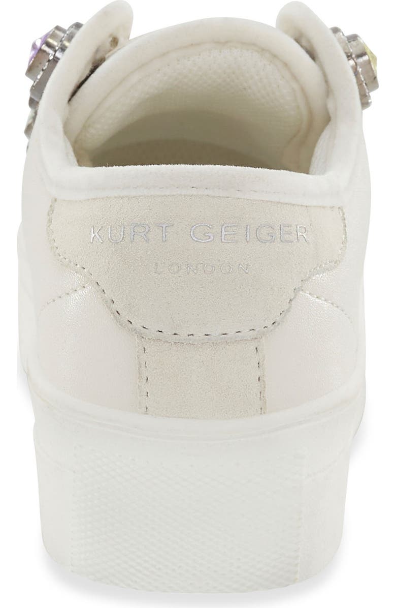 Kurt Geiger London Kids' Mini Laney Octavia Sneaker, Alternate, color, Bone