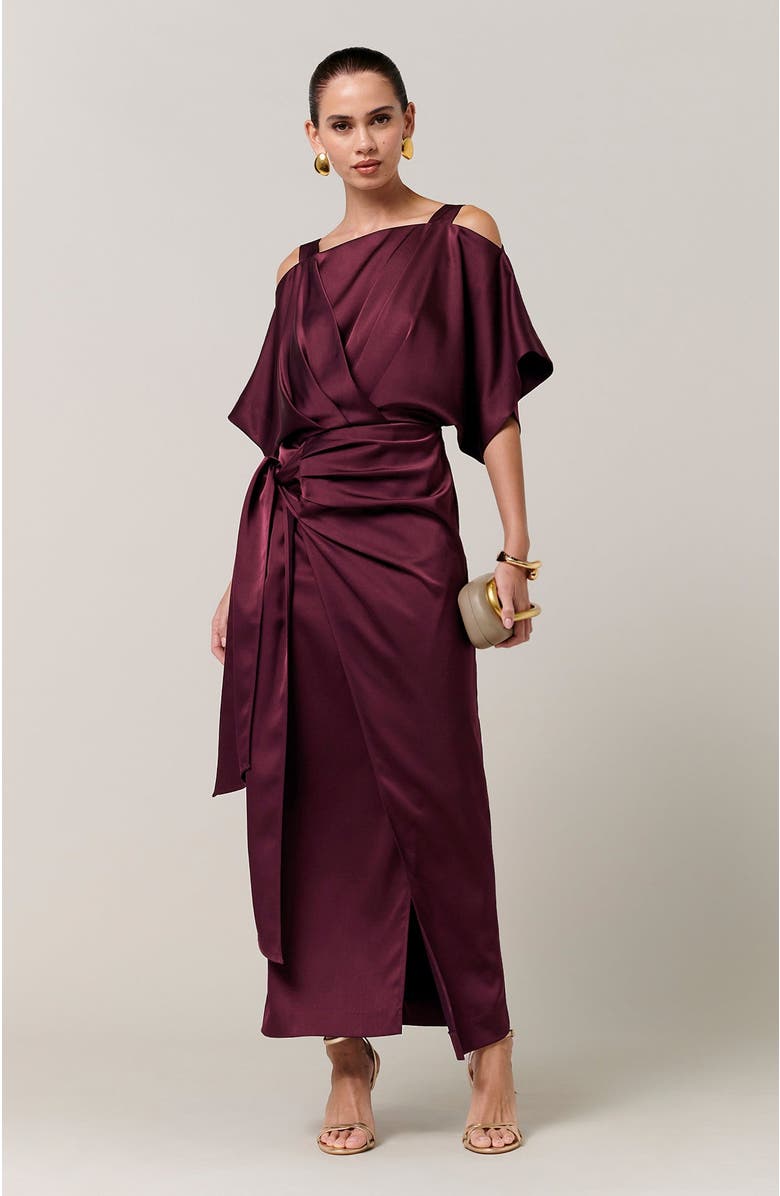 SAVEL Josylin Midi Dress, Alternate, color, Plum