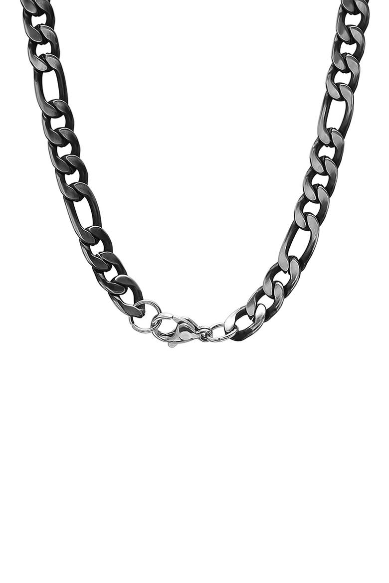 Men's Curb Chain Necklace, Alternate, color, GUNMETAL