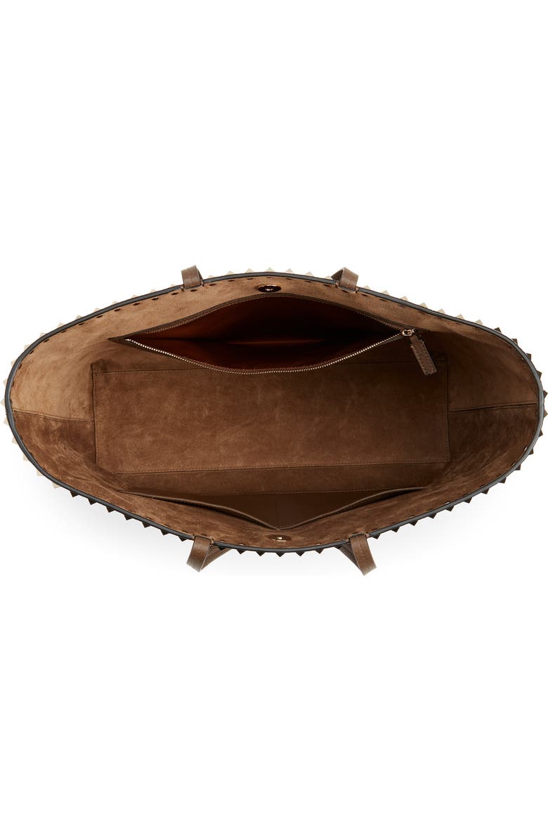 Valentino Garavani Rockstud Leather Tote, Alternate, color,