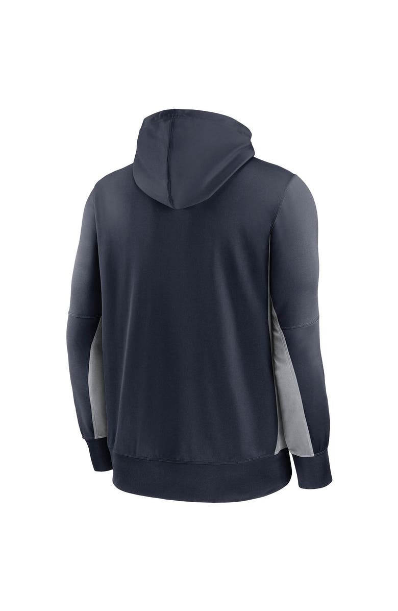Nike Men's Nike Navy/Gray Houston Texans Mascot Performance Full-Zip Hoodie, Alternate, color,
