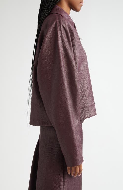 Ferragamo Patch Pocket Jacket In Oxblood