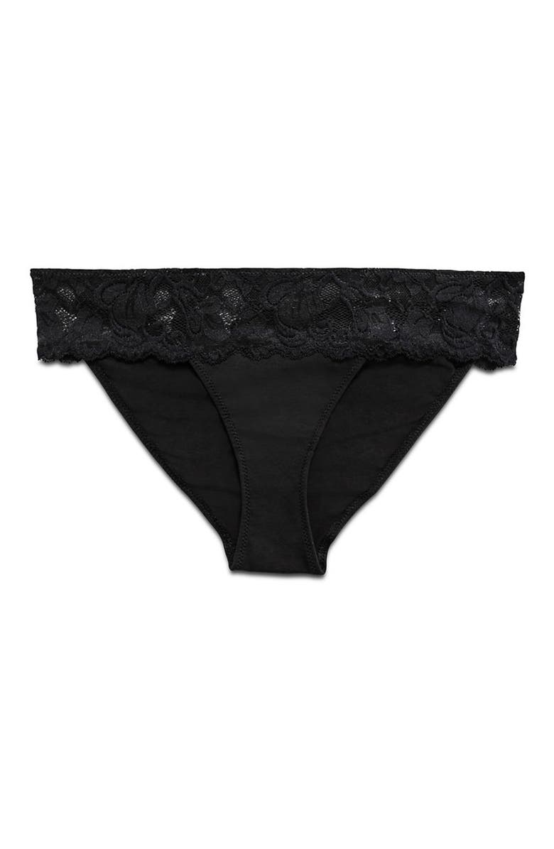 Everviolet Astrid Low Cut Panties, Alternate, color, Black